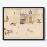 Watercolour sketch of a street scene by Gertrud Kauders - thumbnail_1_bf_6846dfd21483fa5b355591e1